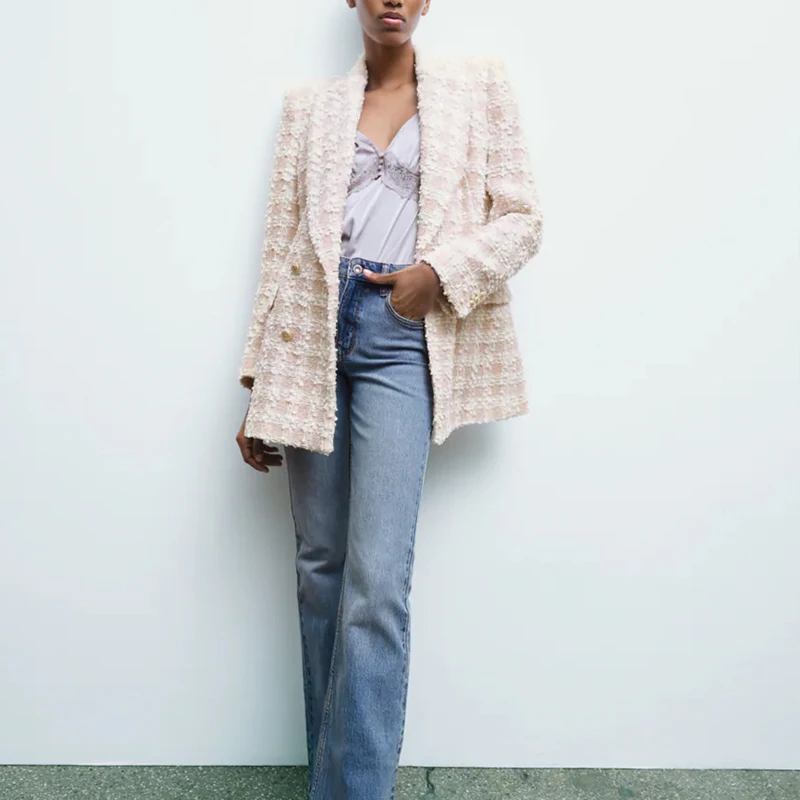 Women Autumn Casual Plaid Veins Blazers Suit Coats 2021 ZA Double Breasted Female Elegant Street OL Blazer Outerwear HH5917
Women Autumn Casual Plaid Veins Blazers Suit Coats 2021 ZA Double Breasted Female Elegant Street OL Blazer Outerwear HH5917