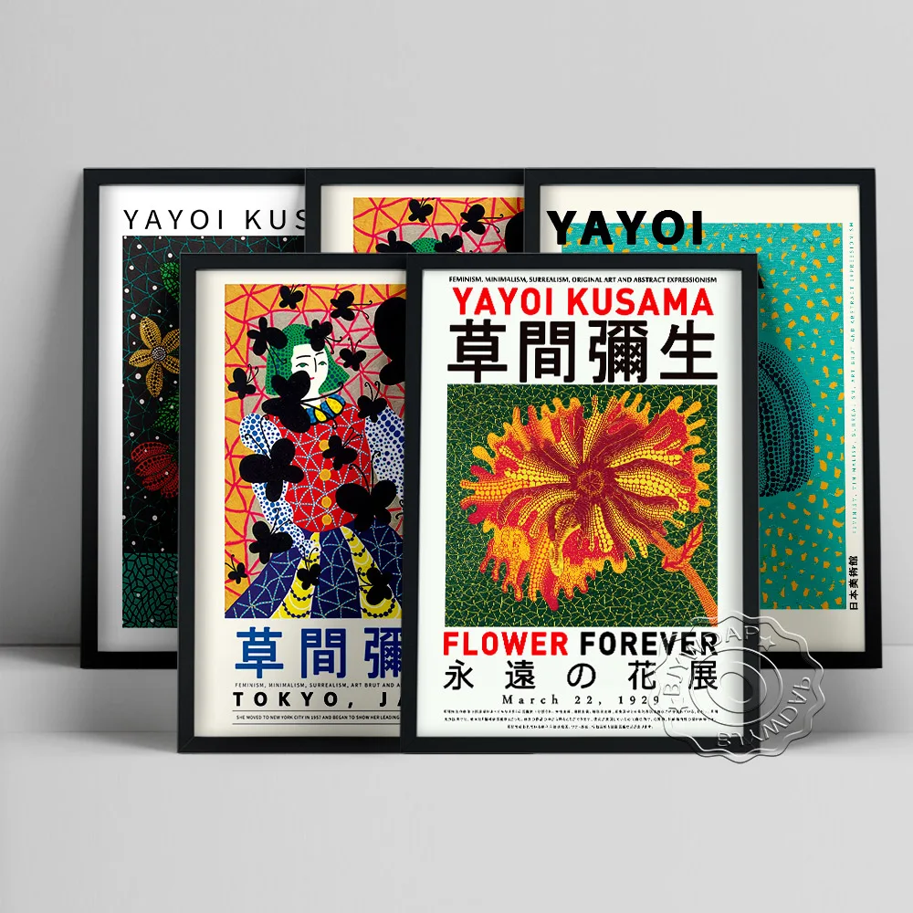 Yayoi Kusama Tokyo Exhibition Museum Poster, The Death Of Youth Canvas Painting, Flower Forever Art Prints Home Decor Picture 
Yayoi Kusama Tokyo Exhibition Museum Poster, The Death Of Youth Canvas Painting, Flower Forever Art Prints Home Decor Picture