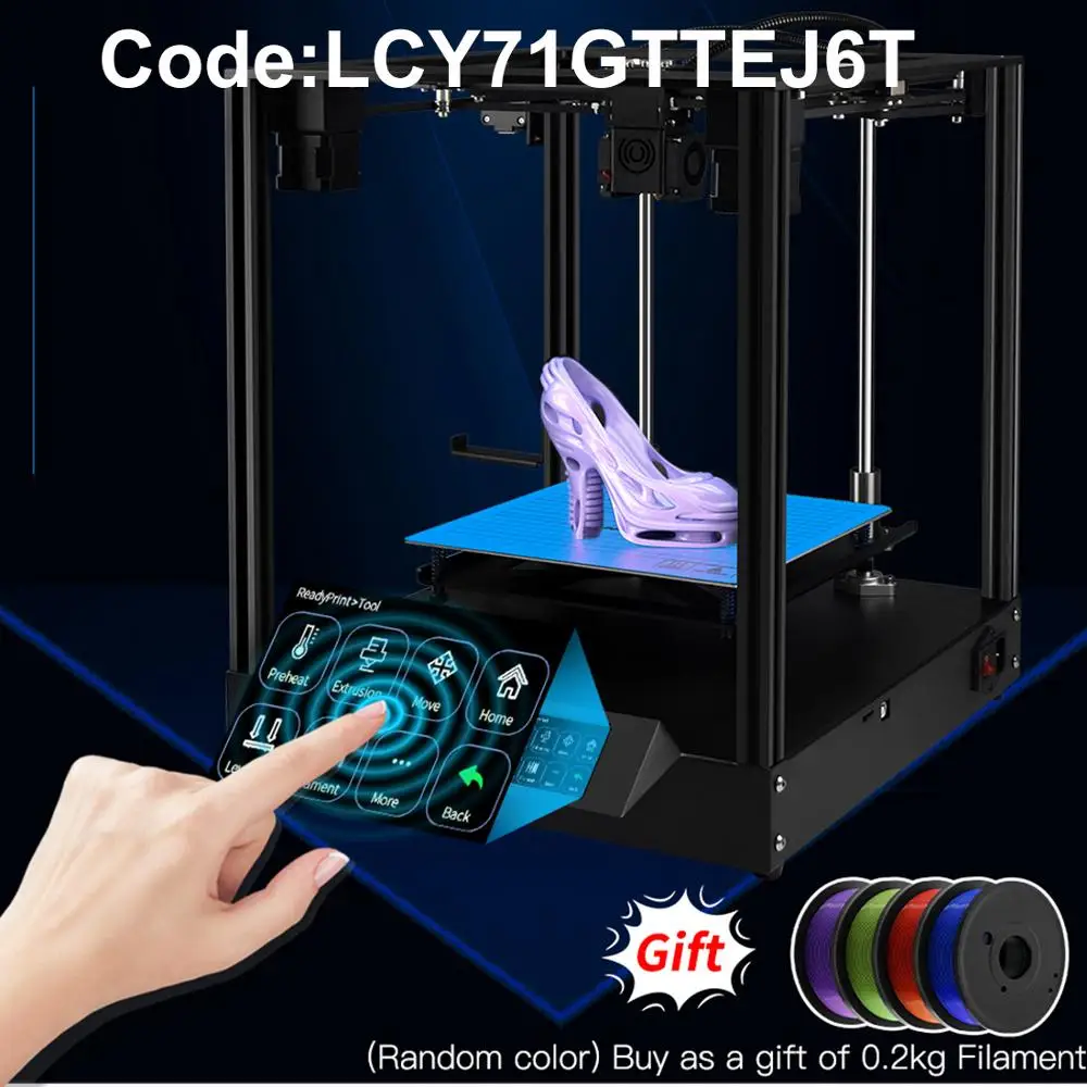 Фото 3D принтер с двумя деревьями 235x235x235 мм размер печати и рамка Офисная Электроника