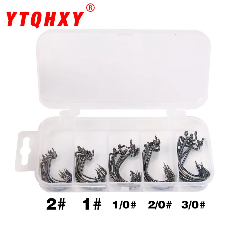 Wide belly crank hook fish hook soft bait hook 51 pieces crank hook boxed fishing gear accessories fishing gear accessories 
Wide belly crank hook fish hook soft bait hook 51 pieces crank hook boxed fishing gear accessories fishing gear accessories