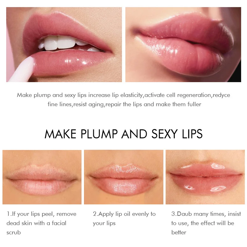 Kiss Beauty Capsule Lip Plumping Big Mouth Lip Gloss Lip Gloss Moisturizing and Enlarging Lip Plumping Liquid Lip Pink Cream