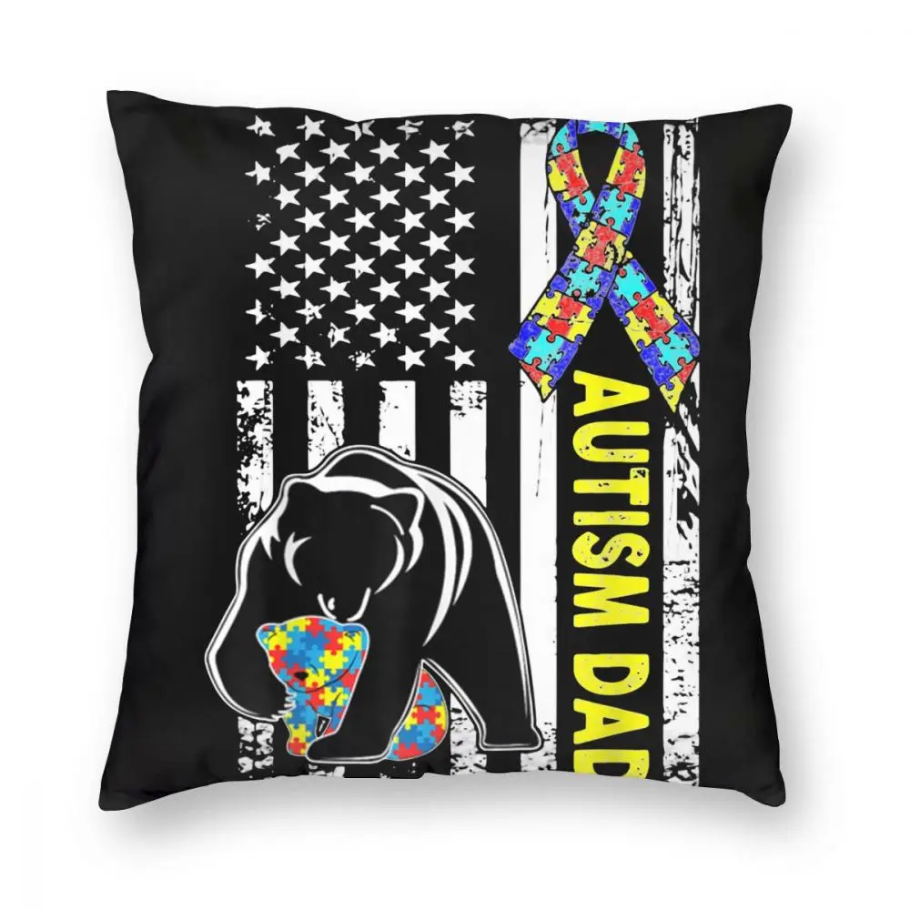 Dad Autism Awareness American Flag Daddy Gift Square Pillow Case Cushions for Sofa Autismo Autistic Customized Pillowcase
Dad Autism Awareness American Flag Daddy Gift Square Pillow Case Cushions for Sofa Autismo Autistic Customized Pillowcase