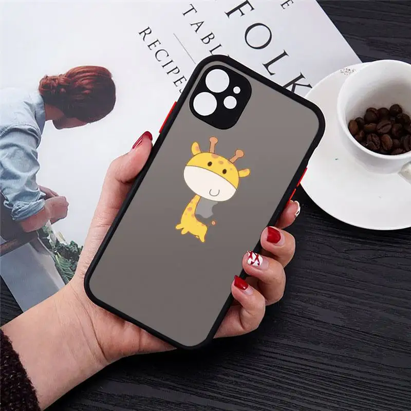 Cute Cartoon Giraffe Phone Case matte transparent For iphone 7 8 11 12 plus mini x xs xr pro max cover 
Cute Cartoon Giraffe Phone Case matte transparent For iphone 7 8 11 12 plus mini x xs xr pro max cover