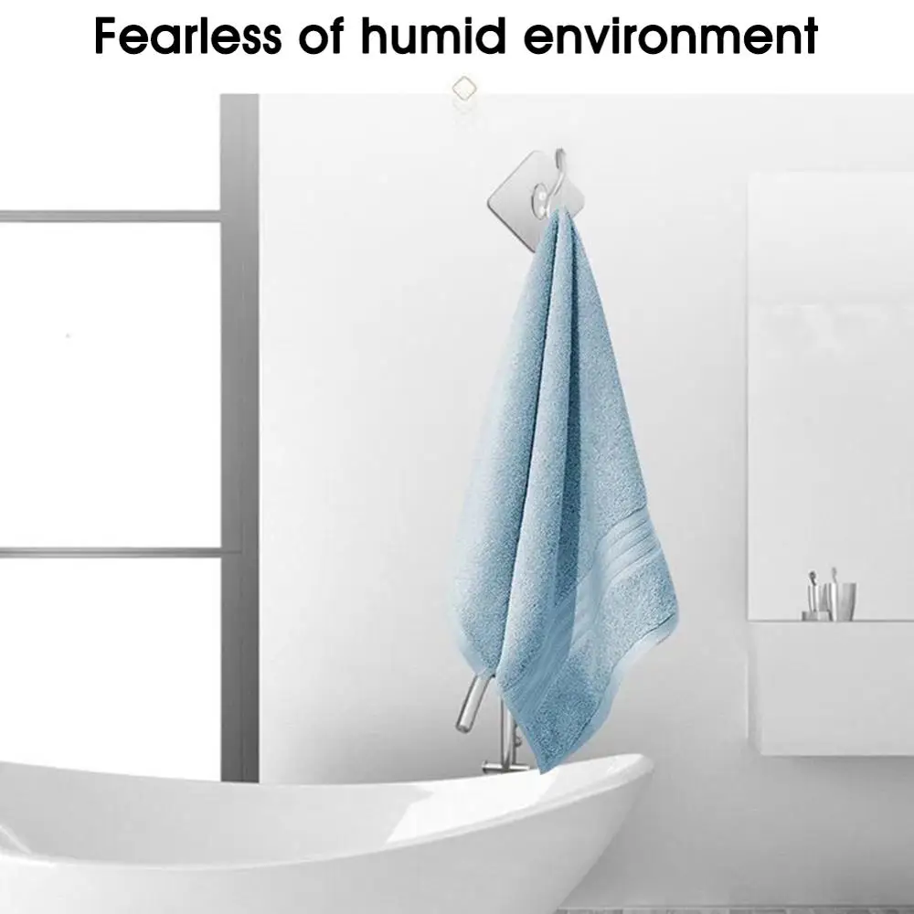 Adhesive Hooks Heavy Duty Wall Hooks for Hanging Clothes Hat Scarf Bag Towel Kitchen Bathroom Transparent Waterproof Wall Hanger
Adhesive Hooks Heavy Duty Wall Hooks for Hanging Clothes Hat Scarf Bag Towel Kitchen Bathroom Transparent Waterproof Wall Hanger