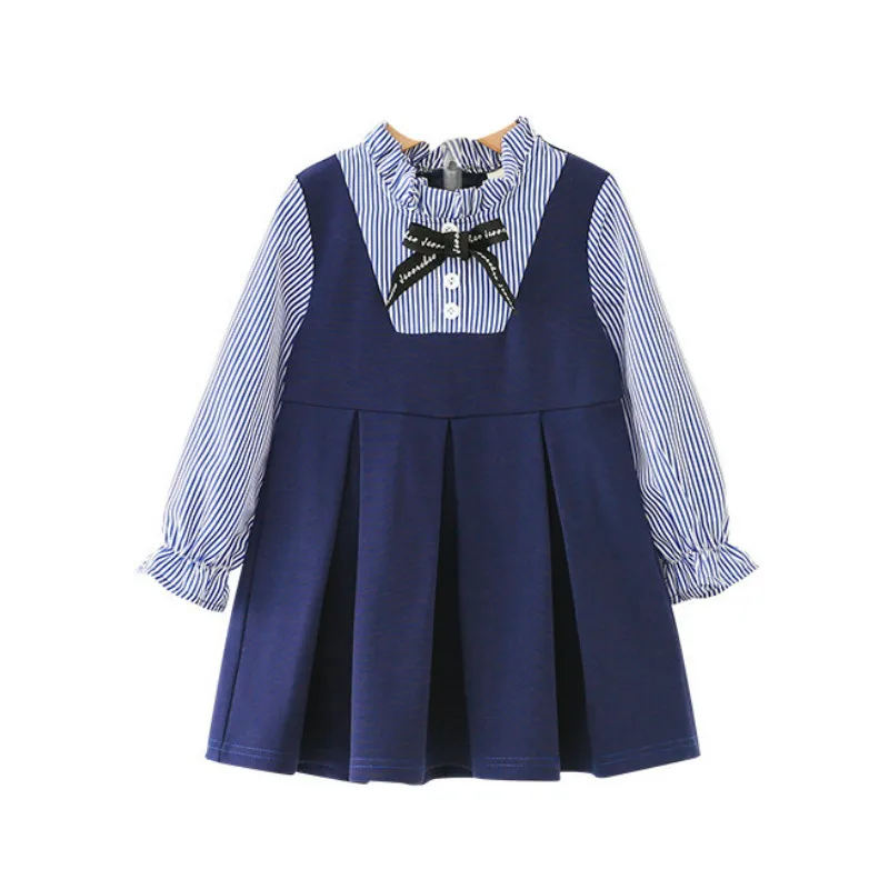 Child's Girls Dress Spring 2021 Long Sleeve Striped Bow Baby Bowknot Princess Dress Toddler Children Clothes Vestidos
Child's Girls Dress Spring 2021 Long Sleeve Striped Bow Baby Bowknot Princess Dress Toddler Children Clothes Vestidos
