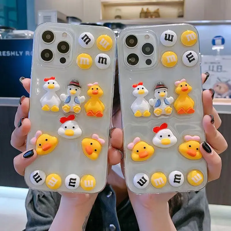 Cute Simple 3D M M Chocolate Duck Transparent Phone Cover for Iphone 11 12 Mini Pro Max 7 8p Se Xs Xr Silicone Girl Phone Cases
Cute Simple 3D M M Chocolate Duck Transparent Phone Cover for Iphone 11 12 Mini Pro Max 7 8p Se Xs Xr Silicone Girl Phone Cases