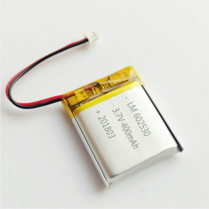 

20pcs 3.7V 400mah 602530 Lithium Polymer Ion Battery 2.0mm JST Connector