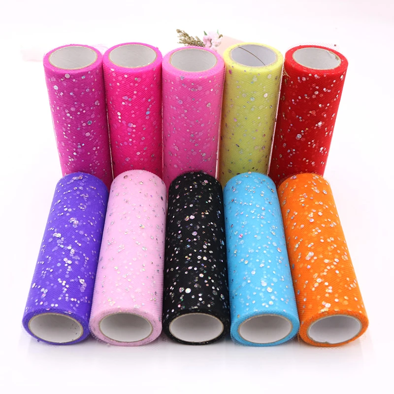 Tulle Reel 15cm/9m Color Sequin Small Disc Mesh Ribbon Holiday Party Wedding Tulle Headdress Clothing Decoration Supplies
Tulle Reel 15cm/9m Color Sequin Small Disc Mesh Ribbon Holiday Party Wedding Tulle Headdress Clothing Decoration Supplies