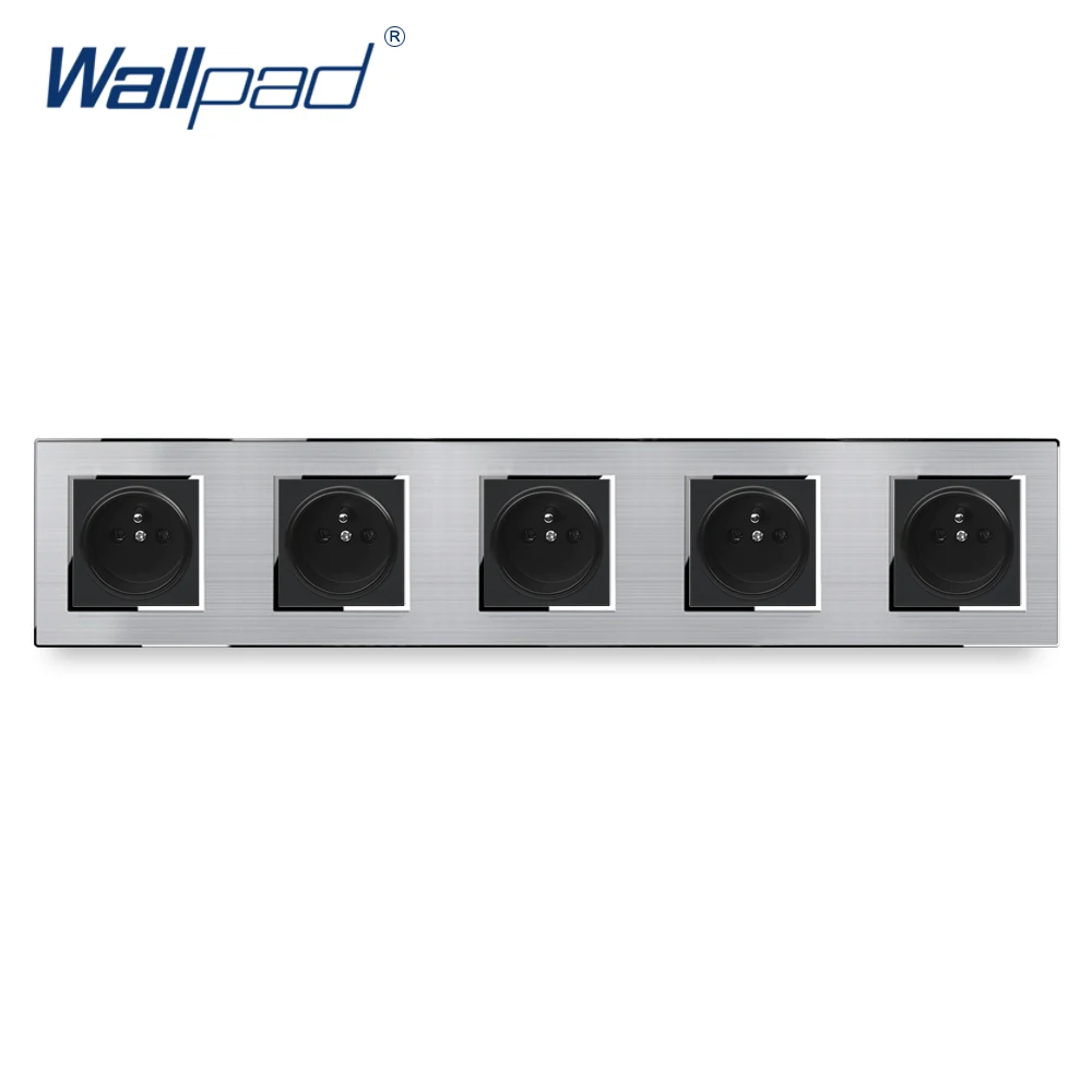 5 eu французская розетка Wallpad панель из нержавеющей стали с серебряной рамкой настенная розетка AC110-250V 
5 eu французская розетка Wallpad панель из нержавеющей стали с серебряной рамкой настенная розетка AC110-250V