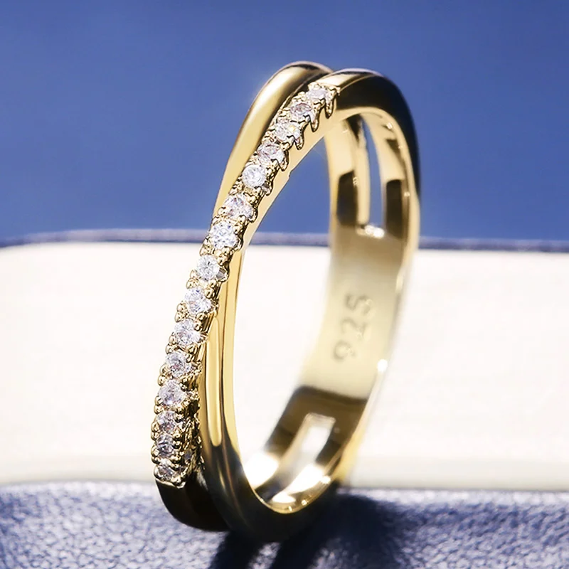 Huitan Classic Simple X Shape Cross Women Ring Luxury CZ Stone Mix Metal Color High Quality Wedding Ring Daily Versatile Design
Huitan Classic Simple X Shape Cross Women Ring Luxury CZ Stone Mix Metal Color High Quality Wedding Ring Daily Versatile Design