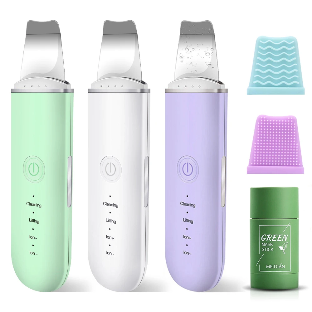 Ultrasonic Skin Scrubber Vibration Face Spatula Blackhead Remover Solid Mask Green Tea Cleansing Purifying Mask Oil Control
Ultrasonic Skin Scrubber Vibration Face Spatula Blackhead Remover Solid Mask Green Tea Cleansing Purifying Mask Oil Control