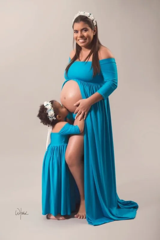 Платье для беременных фотосъемки платье с длинным рукавом женщин одежда мамы и