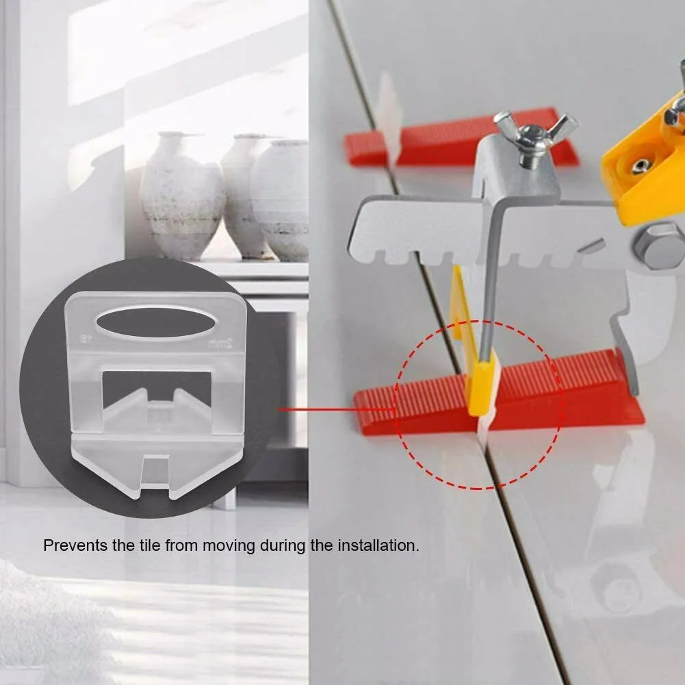 2.0mm Reusable Flat Tile Leveling System Clips Wall Floor Spacers Tiling Tool Construction Tool Wedges & Plier For Level Tile
2.0mm Reusable Flat Tile Leveling System Clips Wall Floor Spacers Tiling Tool Construction Tool Wedges & Plier For Level Tile