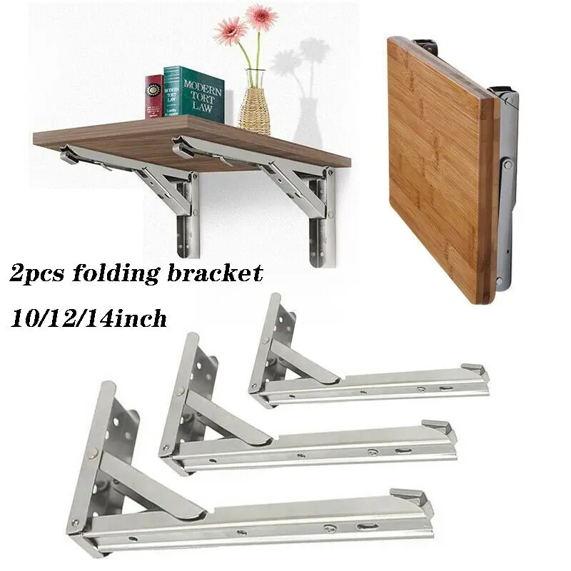 2PCS Stainless Steel Folding Bracket Triangle Movable Shelf Shelf Storage Bracket Wall Bracket Wall Mounted Furniture Hardware 
2PCS Stainless Steel Folding Bracket Triangle Movable Shelf Shelf Storage Bracket Wall Bracket Wall Mounted Furniture Hardware