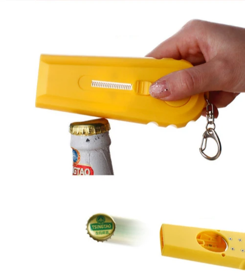 High Quality Kitchen Cooking Tool Portable Flying Cap Zappa Beer Drink Bottle Opener Opening Cap Launcher Top Shooter Gun
High Quality Kitchen Cooking Tool Portable Flying Cap Zappa Beer Drink Bottle Opener Opening Cap Launcher Top Shooter Gun