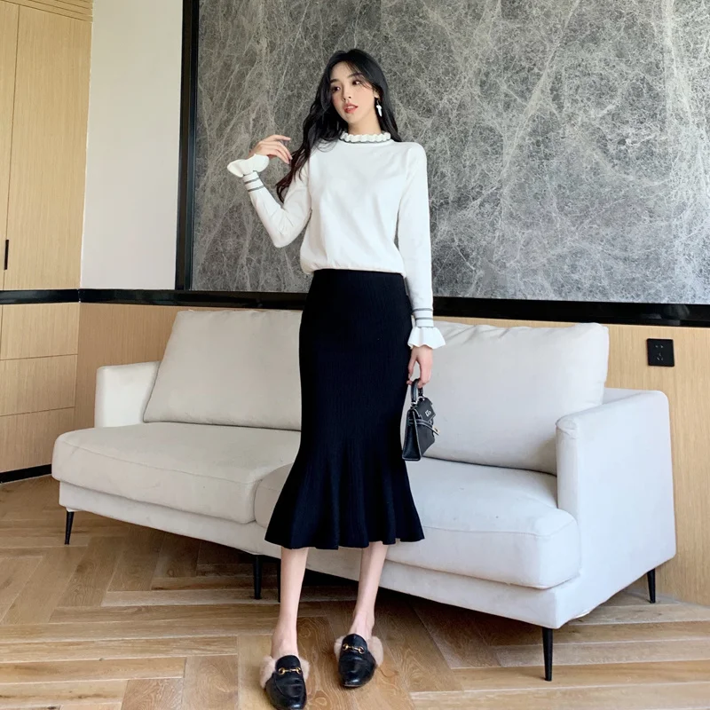 Реальный снимок, экономичная Женская одежда в Корейском стиле, осенняя трапециевидная юбка-футляр
Реальный снимок, экономичная Женская одежда в Корейском стиле, осенняя трапециевидная юбка-футляр