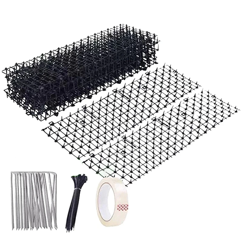 

Garden Cat Scat Mats Anti-Cat Strips Keep Cat Away Safe Plastic Spike Stab Cat Pad Outdoor Garden Cat Dog Plastic Nails