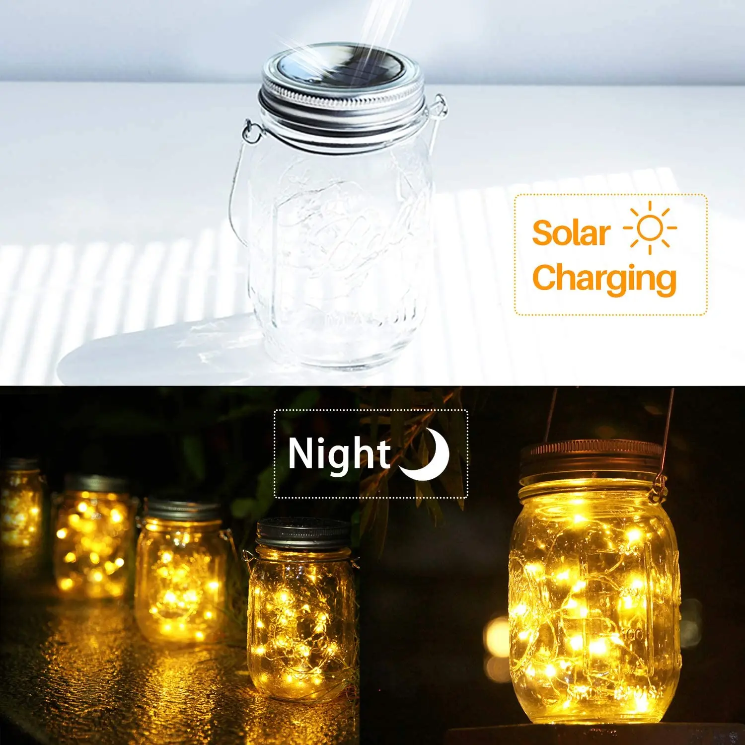 Solar Mason Jar Lid Lights, 4 Pack 20 Led String Fairy Star Firefly Jar Lids Lights,4 Hangers Included(jars Included), Patio
Solar Mason Jar Lid Lights, 4 Pack 20 Led String Fairy Star Firefly Jar Lids Lights,4 Hangers Included(jars Included), Patio