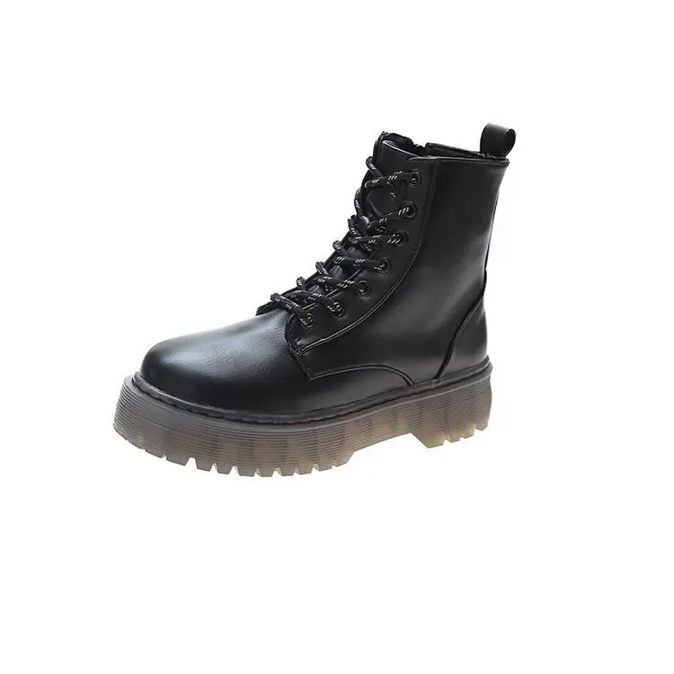 Candy boots 2021 new Korean lace up women's autumn round head jelly bottom boots
Candy boots 2021 new Korean lace up women's autumn round head jelly bottom boots