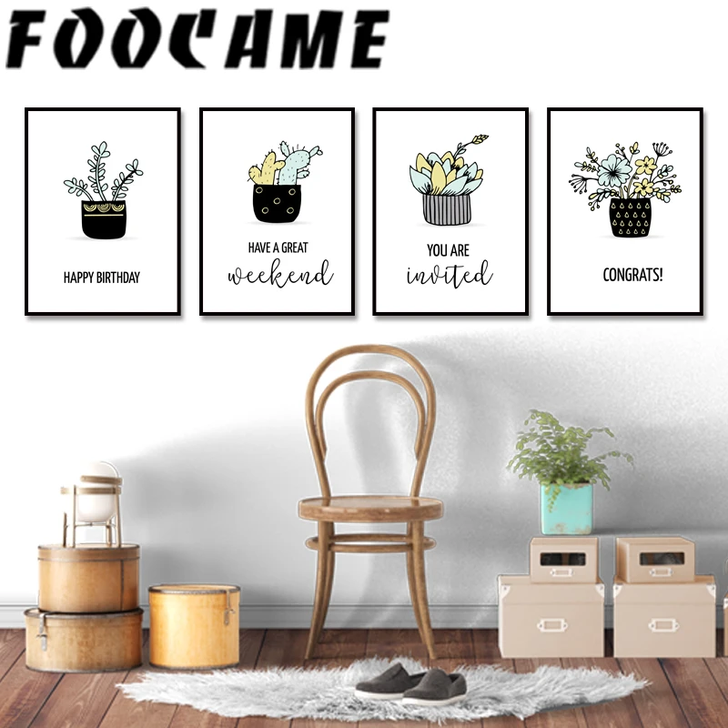 Cartoon Plant Cactus Flowers Leaves Minimalist Nordic Poster Canvas Painting Wall Art Print Pictures Home Decor Living Room
Cartoon Plant Cactus Flowers Leaves Minimalist Nordic Poster Canvas Painting Wall Art Print Pictures Home Decor Living Room