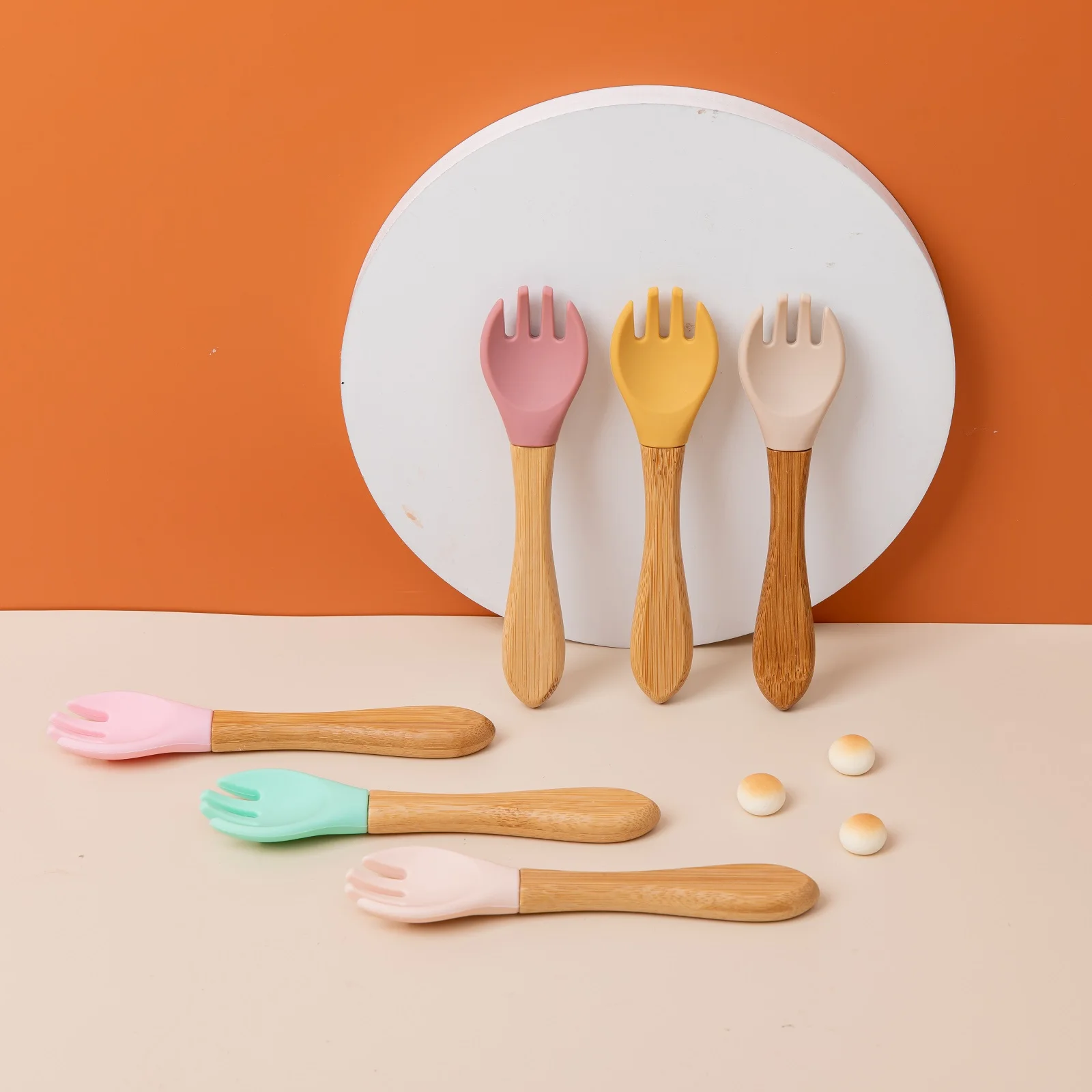 1PC Baby Fork Silicone Fork Wooden Baby Feeding Forks Toddlers Infant Feeding utensils Accessories Organic BPA Free Food Grade
1PC Baby Fork Silicone Fork Wooden Baby Feeding Forks Toddlers Infant Feeding utensils Accessories Organic BPA Free Food Grade