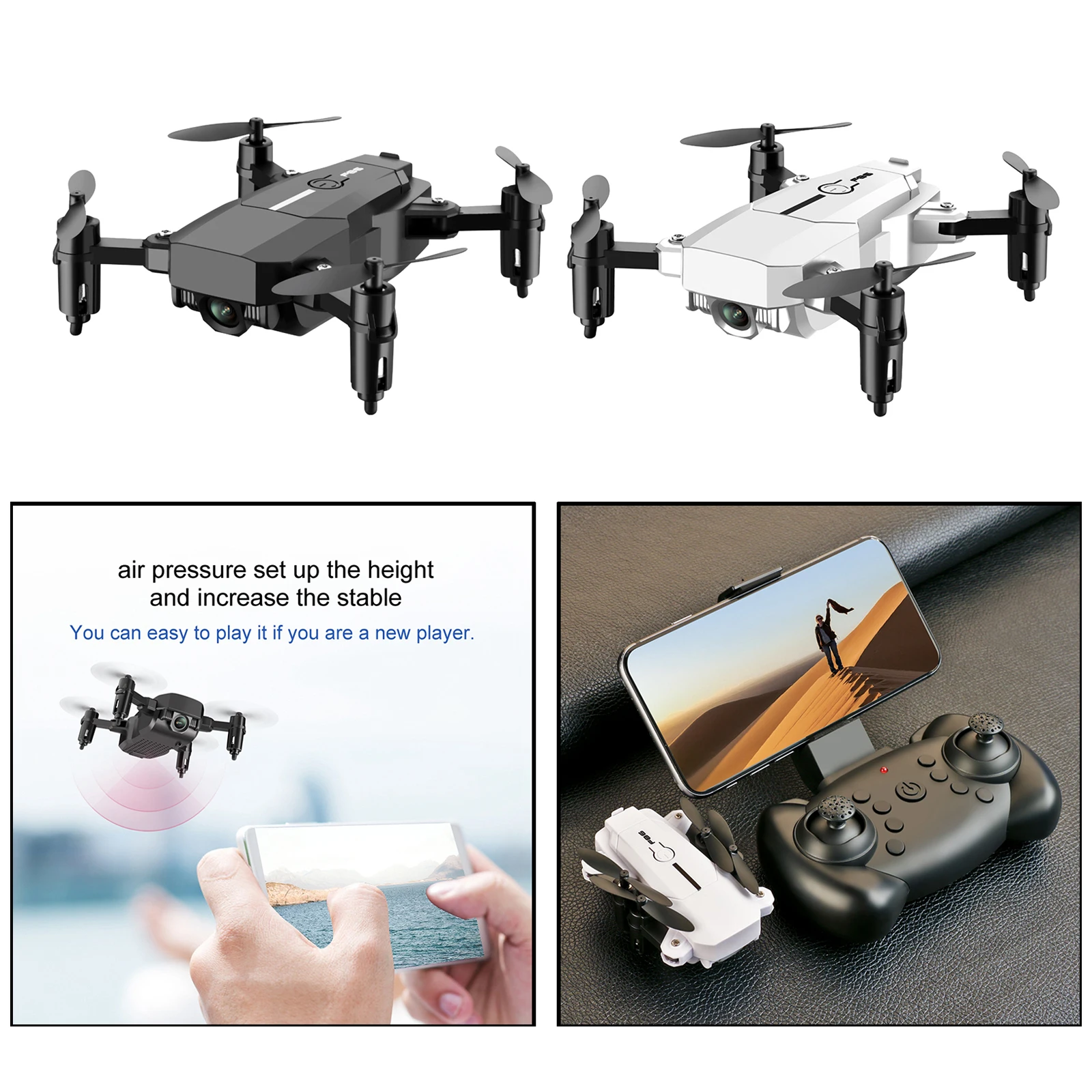 Мини-Дрон с камерой для взрослых 2,4 ГГц WiFi FPV Floadbale дроны Квадрокоптер, время полета 12 минут
Мини-Дрон с камерой для взрослых 2,4 ГГц WiFi FPV Floadbale дроны Квадрокоптер, время полета 12 минут