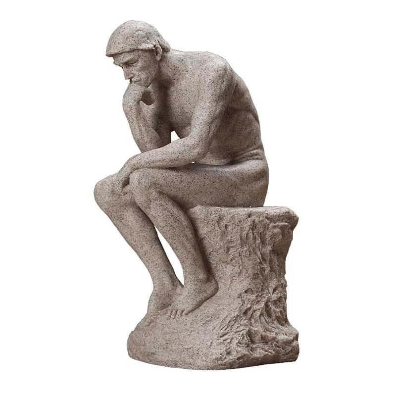 Nordic Sandstone Thinker Creative Decoration Home Study Room Living Room Retro Decoration Office TV Cabinet Decoration Gifts
Nordic Sandstone Thinker Creative Decoration Home Study Room Living Room Retro Decoration Office TV Cabinet Decoration Gifts