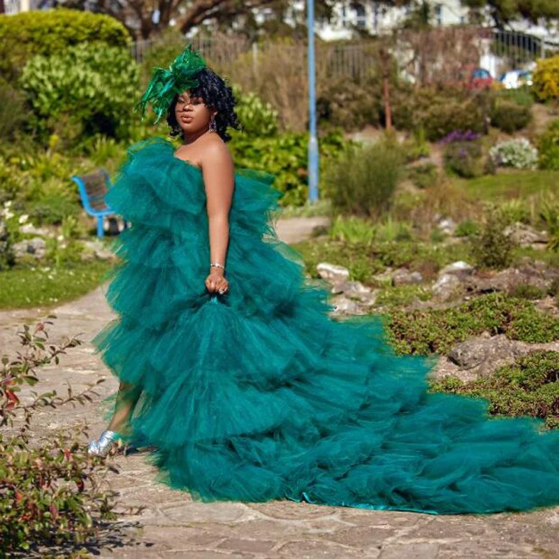 Extra Puffy Ball Gown Prom Dresses For Photo Shoot Ruffles Tiered Long Train Evening Dress Plus Size Hunter Green Party Gowns
Extra Puffy Ball Gown Prom Dresses For Photo Shoot Ruffles Tiered Long Train Evening Dress Plus Size Hunter Green Party Gowns