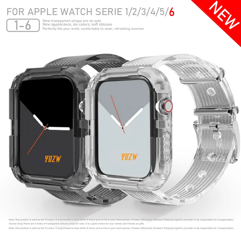 Ремешок мягкий резиновый для Apple Watch Series 6 5 4 3 2 1, прозрачный спортивный браслет для iWatch 38/40/42/44 мм
Ремешок мягкий резиновый для Apple Watch Series 6 5 4 3 2 1, прозрачный спортивный браслет для iWatch 38/40/42/44 мм