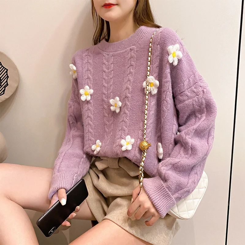 Sweaters Women Harajuku Lovely Chic Preppy Simple Soft Loose Autumn Spring Teens Knitwear Casual Fashion Korean Girls Pullover
Sweaters Women Harajuku Lovely Chic Preppy Simple Soft Loose Autumn Spring Teens Knitwear Casual Fashion Korean Girls Pullover