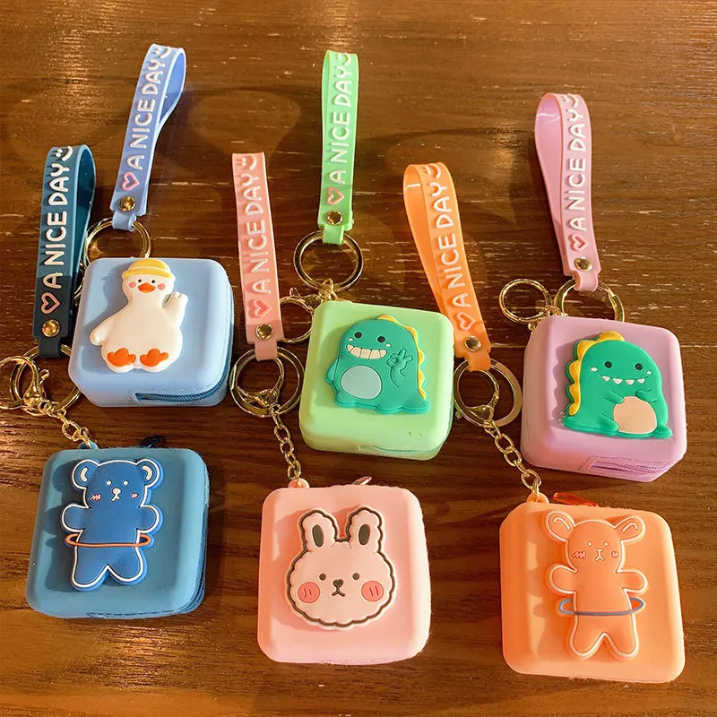 Cartoon Wallet Silicone Keychain Contains Mini Cute Creative Key Ring Pendant Small Purse Pendant Keychains Women Children Gift
Cartoon Wallet Silicone Keychain Contains Mini Cute Creative Key Ring Pendant Small Purse Pendant Keychains Women Children Gift