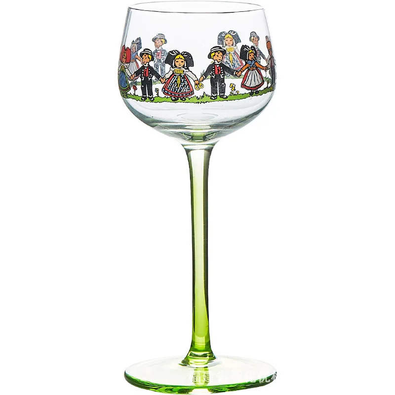 Nordic Creative Personality Hand-painted Alsatian Villain Glass Folklore Doll Style Tall Cocktail Glass
Nordic Creative Personality Hand-painted Alsatian Villain Glass Folklore Doll Style Tall Cocktail Glass