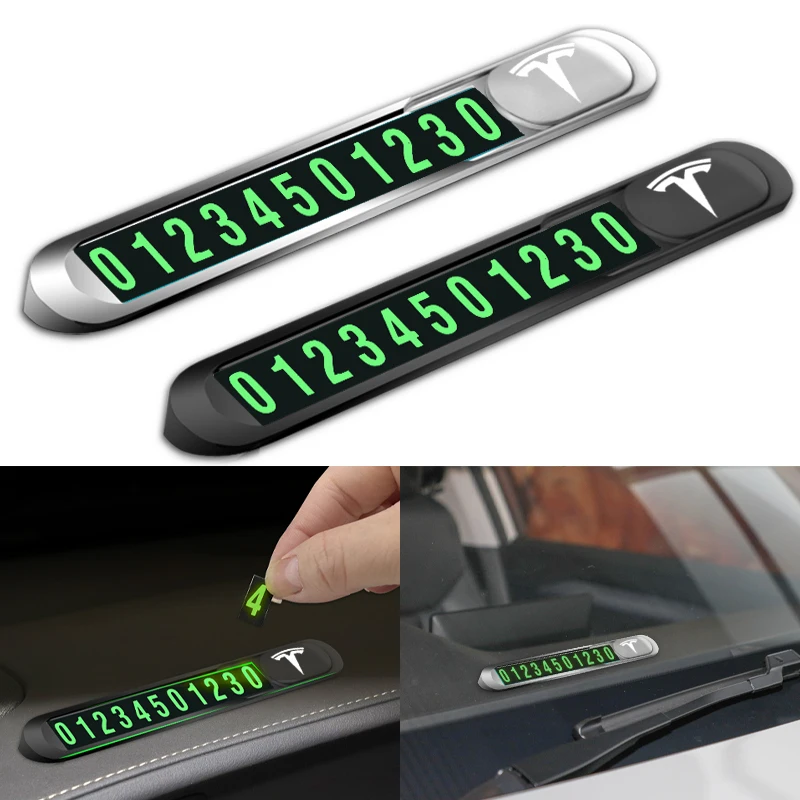 New Luminous Car Temporary Stop Sign Parking Card Phone Number Plate for Tesla Model 3 2021 Model Y X S Decals TM3 TMX TMS Decal
New Luminous Car Temporary Stop Sign Parking Card Phone Number Plate for Tesla Model 3 2021 Model Y X S Decals TM3 TMX TMS Decal