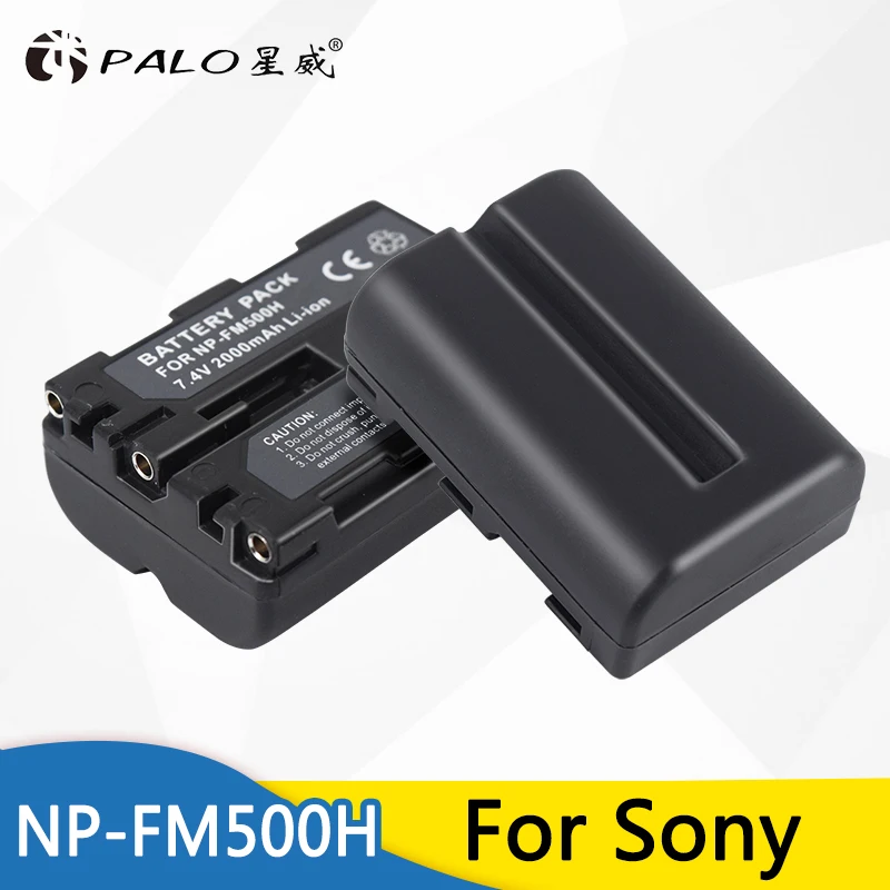 

PALO NP-FM500H Camera Battery 7.4V 2000mAh 2pcs Digital Battery for SONY a200 a200k a200w a300 a350 a450 a500 a550 a700/a850/900