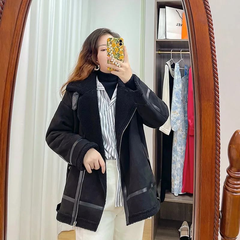 Black Warm Winter Cotton Jackets Stand Collar Full Sleeve Thicken Wide-waisted Motorcycle Parkas Casual Female Overcoats
Black Warm Winter Cotton Jackets Stand Collar Full Sleeve Thicken Wide-waisted Motorcycle Parkas Casual Female Overcoats