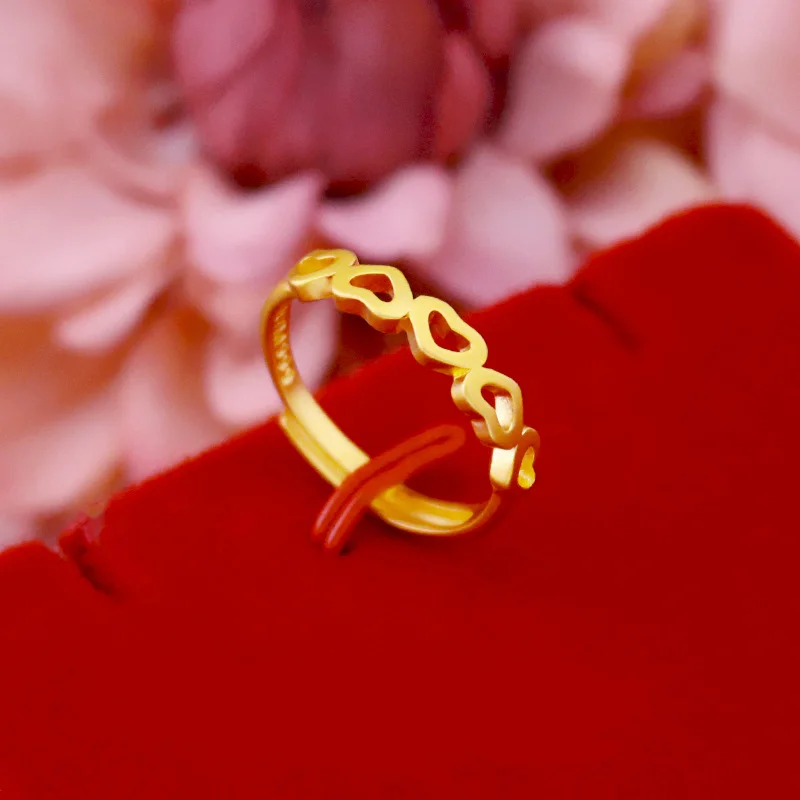 Love Heart Shaped 999 Gold Ring for Women Bride Wedding Engagement Birthday Not Fade Thai Yellow Gold Fine Jewelry Rings Gifts
Love Heart Shaped 999 Gold Ring for Women Bride Wedding Engagement Birthday Not Fade Thai Yellow Gold Fine Jewelry Rings Gifts