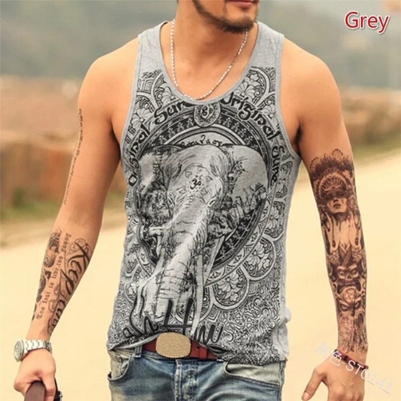 Lugentolo Tank Tops Mens Summer Elephant Letter Printing Casual Round Neck Sleeveless Men Vests
Lugentolo Tank Tops Mens Summer Elephant Letter Printing Casual Round Neck Sleeveless Men Vests