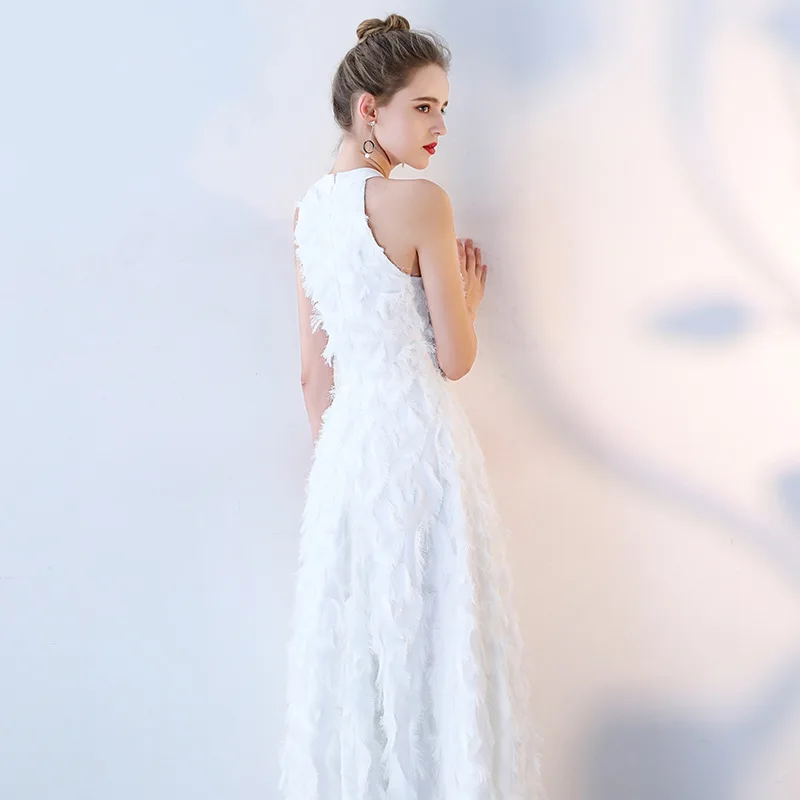 Long Elegant Feathers DongCMY Evening Dresses Sleeveless O-Neck Red Black White Slim Party Women Dress
Long Elegant Feathers DongCMY Evening Dresses Sleeveless O-Neck Red Black White Slim Party Women Dress