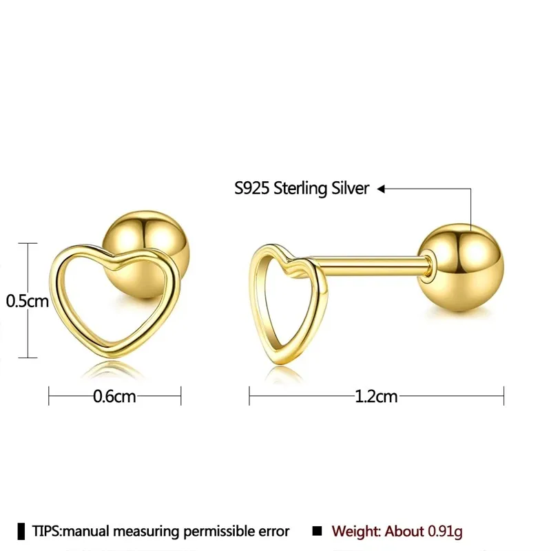 CFK 925 Sterling Zilveren Romantische Holle Eenvoudige Hart Classic Stud Oorbellen Voor Vrouwen Tiny Earring Verjaardag Fijne
CFK 925 Sterling Zilveren Romantische Holle Eenvoudige Hart Classic Stud Oorbellen Voor Vrouwen Tiny Earring Verjaardag Fijne