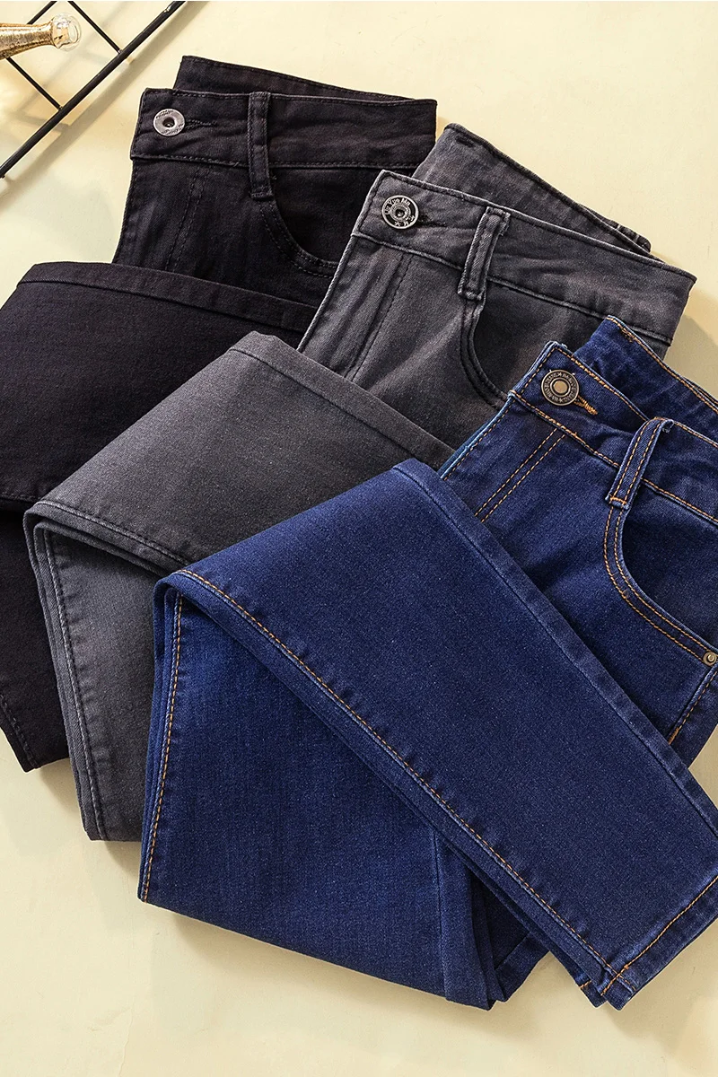 Plus Size Skinny Jeans Autumn 2020 New Korean-Style Elastic Mid-Waist Slimming Big Mm Slim-Fit Capri-Pants Pantalon Femme 11714
Plus Size Skinny Jeans Autumn 2020 New Korean-Style Elastic Mid-Waist Slimming Big Mm Slim-Fit Capri-Pants Pantalon Femme 11714