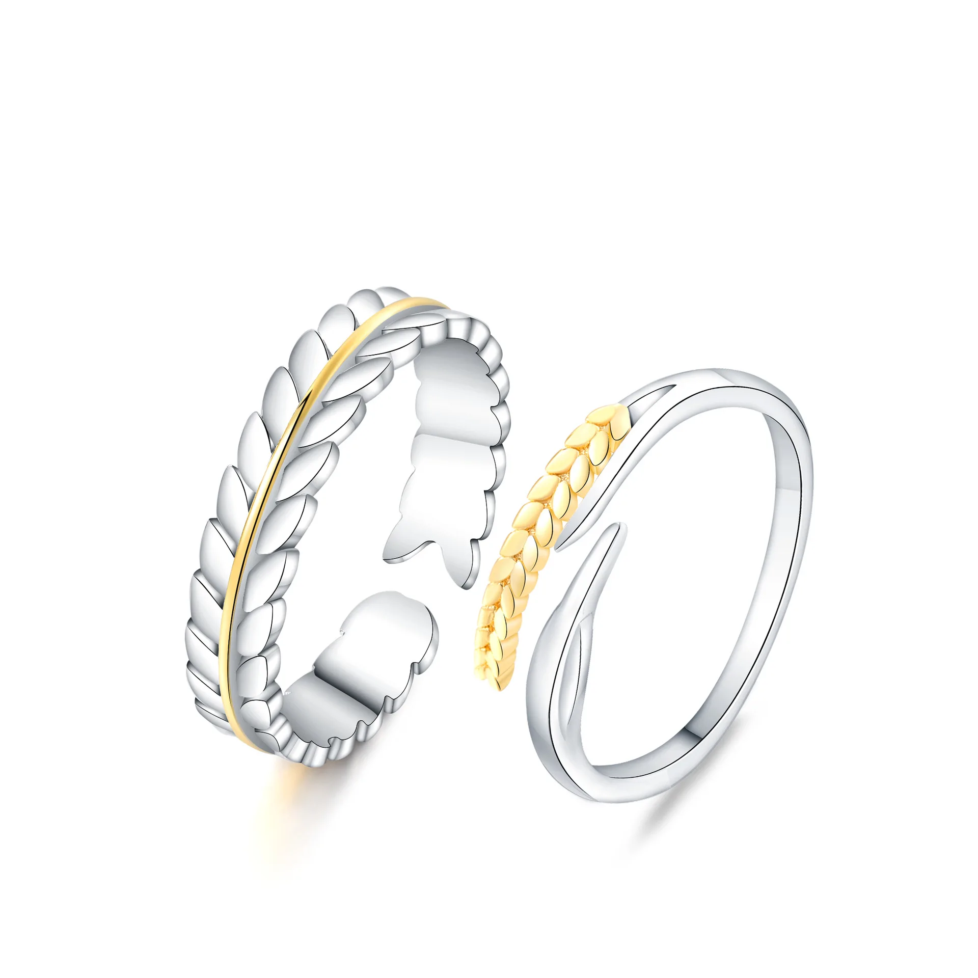 S925 Sterling Silver Pair Rings Wheat Ears, Simple Couples, Adjustable Opening, A Token Of Love For The Other Half
S925 Sterling Silver Pair Rings Wheat Ears, Simple Couples, Adjustable Opening, A Token Of Love For The Other Half