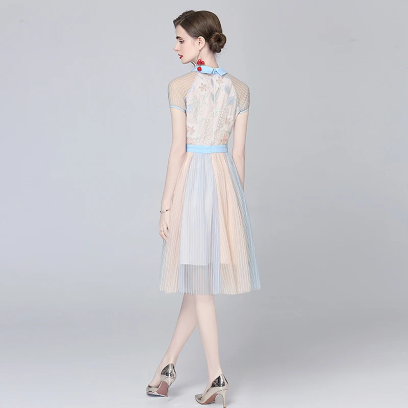 Summer Dress Women French Style Short Sleeve Waist Professional Temperament Sweet Dresses
Summer Dress Women French Style Short Sleeve Waist Professional Temperament Sweet Dresses