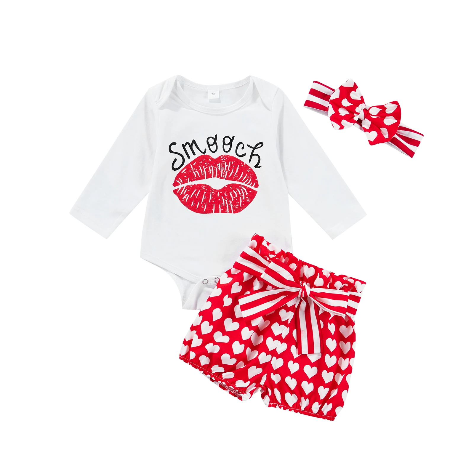 0-24M Baby Girl Romper Tops Pants Suit Long Sleeve Lip Print Shirt Casual Sports Shorts Headband Waistband
0-24M Baby Girl Romper Tops Pants Suit Long Sleeve Lip Print Shirt Casual Sports Shorts Headband Waistband