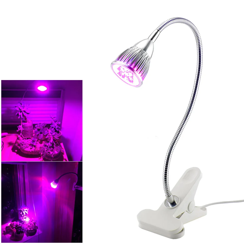 5W LED Plant Flower Grow Light Lamp Gooseneck growing E27 Bulb 360 desk clip holder For indoor greenhouse Hydroponic Veg System
5W LED Plant Flower Grow Light Lamp Gooseneck growing E27 Bulb 360 desk clip holder For indoor greenhouse Hydroponic Veg System