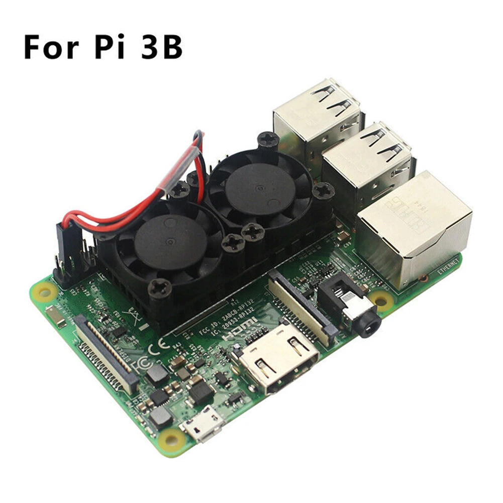 Cooler Silent Dissipation Internal Cooling Dual Fan With Heat Sink Ultimate Easy Install Durable Aluminum For Raspberry Pi 3B 4B
Cooler Silent Dissipation Internal Cooling Dual Fan With Heat Sink Ultimate Easy Install Durable Aluminum For Raspberry Pi 3B 4B