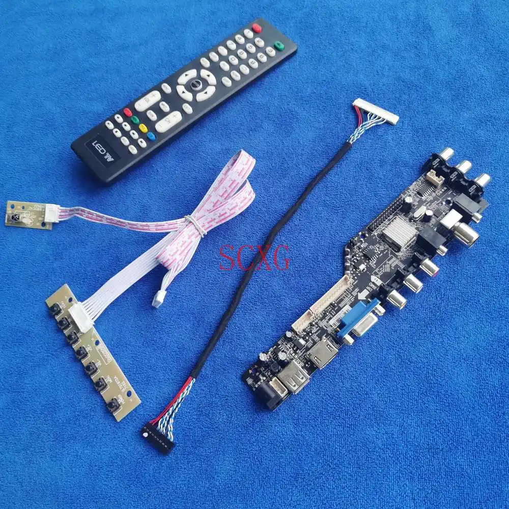Screen Controller Drive Board KIT LVDS 30-Pin For LP121WX3/LTN121AT07 1280*800 Digital Signal LED/LCD USB AV VGA HDMI-compatible
Screen Controller Drive Board KIT LVDS 30-Pin For LP121WX3/LTN121AT07 1280*800 Digital Signal LED/LCD USB AV VGA HDMI-compatible