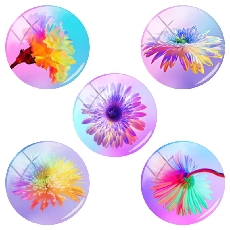 TAFREE New Design Colorful Flowers Bright Photos 12/15/16/18/20/25mm Cute Glass Accessory Cameo Settings For Bracelets Earrings
TAFREE New Design Colorful Flowers Bright Photos 12/15/16/18/20/25mm Cute Glass Accessory Cameo Settings For Bracelets Earrings