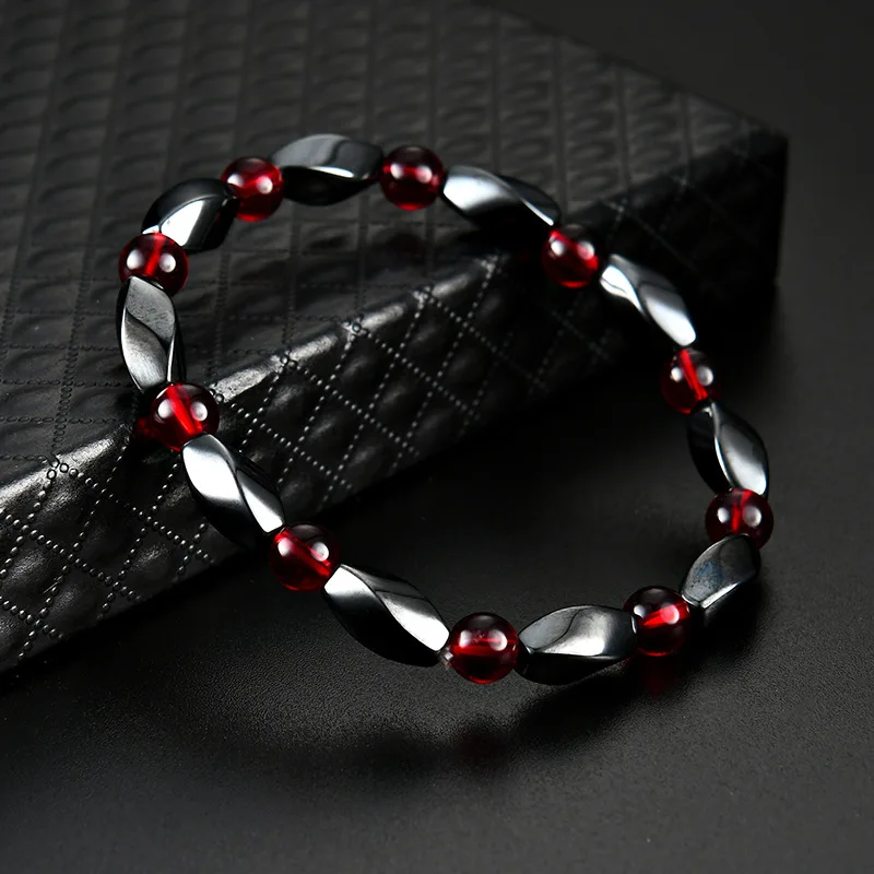 Fashion Red Agates Hematite Bracelets Men Positive Energy Hematite Charm Bracelets Women Natural Stone Lucky Bracelet Jewelry 
Fashion Red Agates Hematite Bracelets Men Positive Energy Hematite Charm Bracelets Women Natural Stone Lucky Bracelet Jewelry