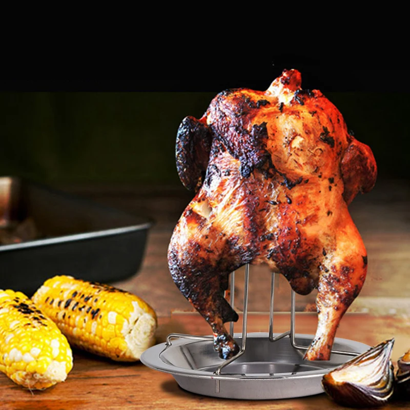 Chicken Holder Rack Grill Stand Roasting For BBQ Rib Non Stick Carbon Steel Thickened Barbecue Grill Carbon Non-stick Holder
Chicken Holder Rack Grill Stand Roasting For BBQ Rib Non Stick Carbon Steel Thickened Barbecue Grill Carbon Non-stick Holder