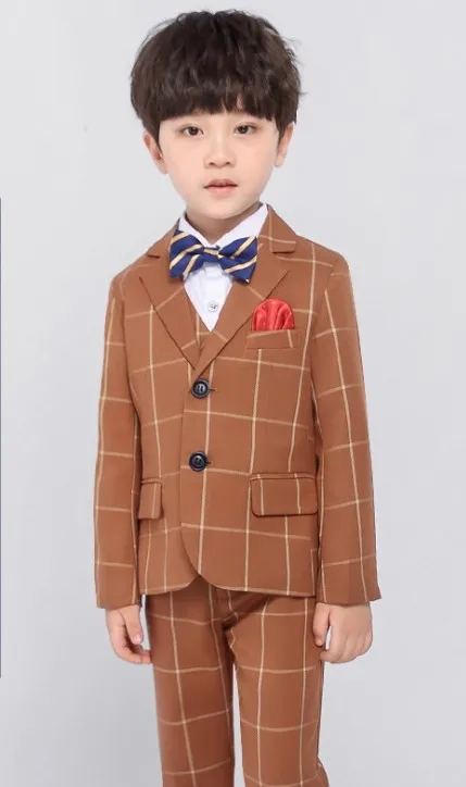 90-170cm height new 2020 spring boys high quality gentlemen plaid blazer+vest+pant +bowknot clothing sets
90-170cm height new 2020 spring boys high quality gentlemen plaid blazer+vest+pant +bowknot clothing sets